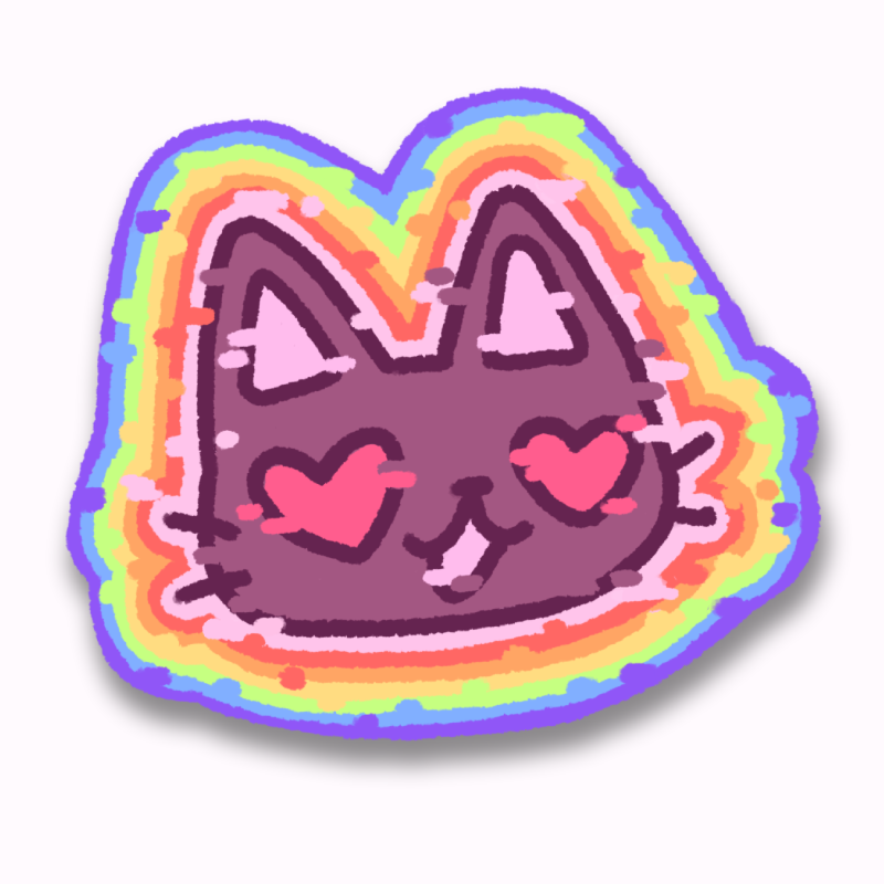 Glitching Love ~ Sticker