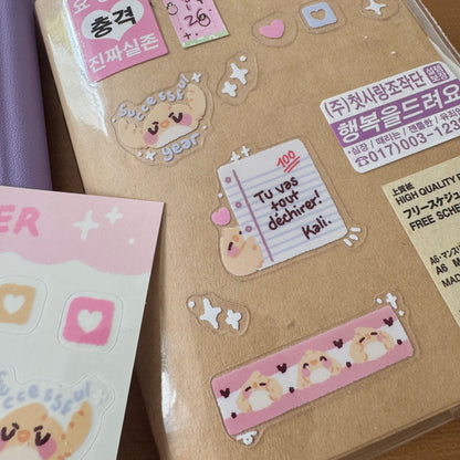 Le piaf à l'école ~ Planche de stickers