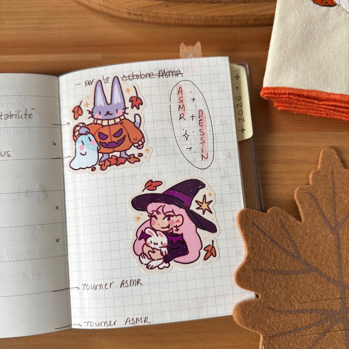 Vive l'automne ~ Planche de 5 stickers